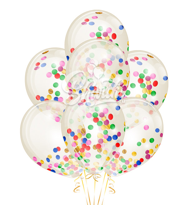 Латексные шары с конфетти